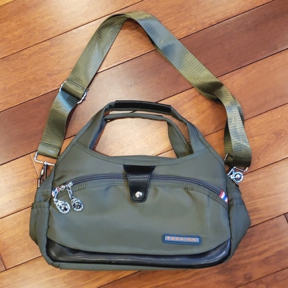 Olive Green crossbody or hand bag purse. - Picture 1 of 7